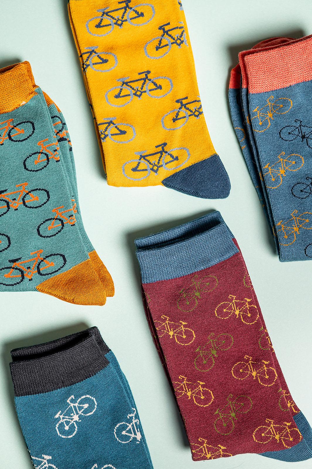 Cycling | Bikes Bamboo Socks Letterbox Gift Set – Eco Friendly Gift with Personalised Note