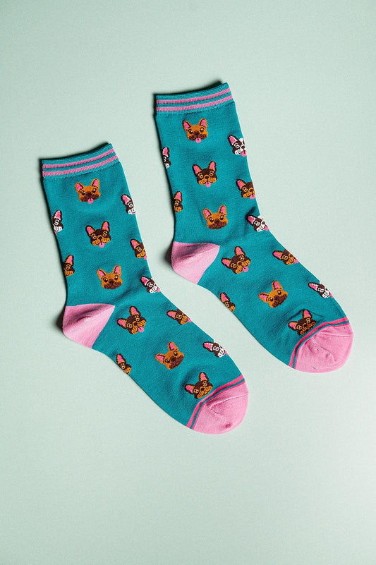 Bull Dog Bamboo Socks