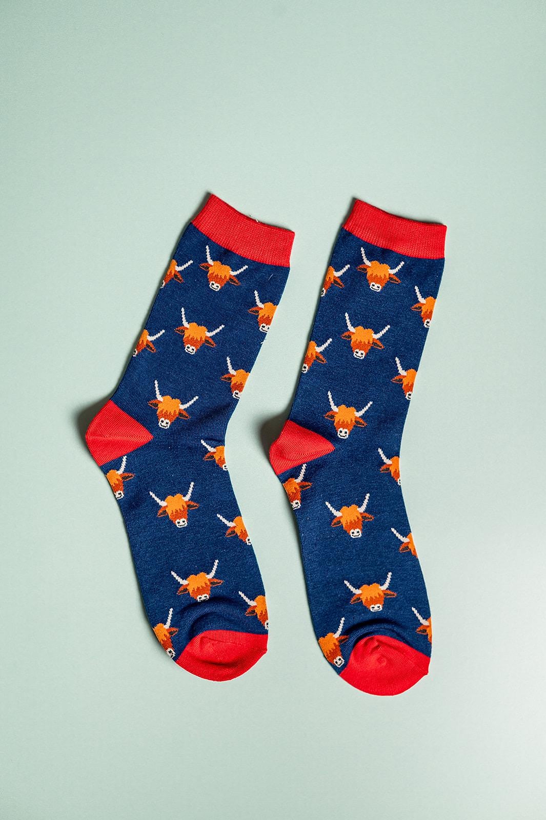 Men’s Highland Cow Bamboo Socks