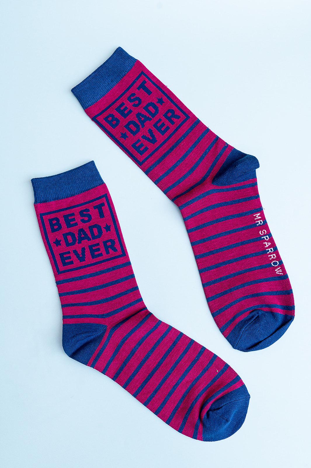 Best Dad Bamboo Socks Letterbox Gift with Free Personalised Gift Card