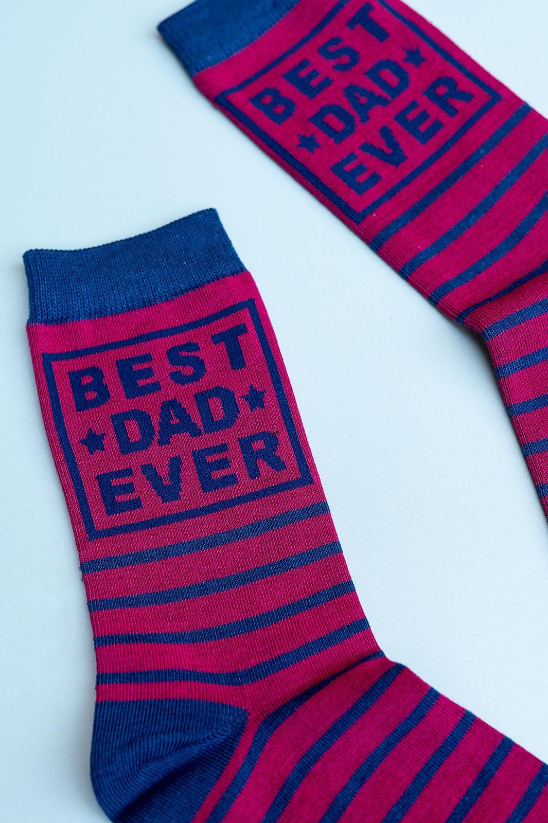 Best Dad Bamboo Socks Letterbox Gift with Free Personalised Gift Card