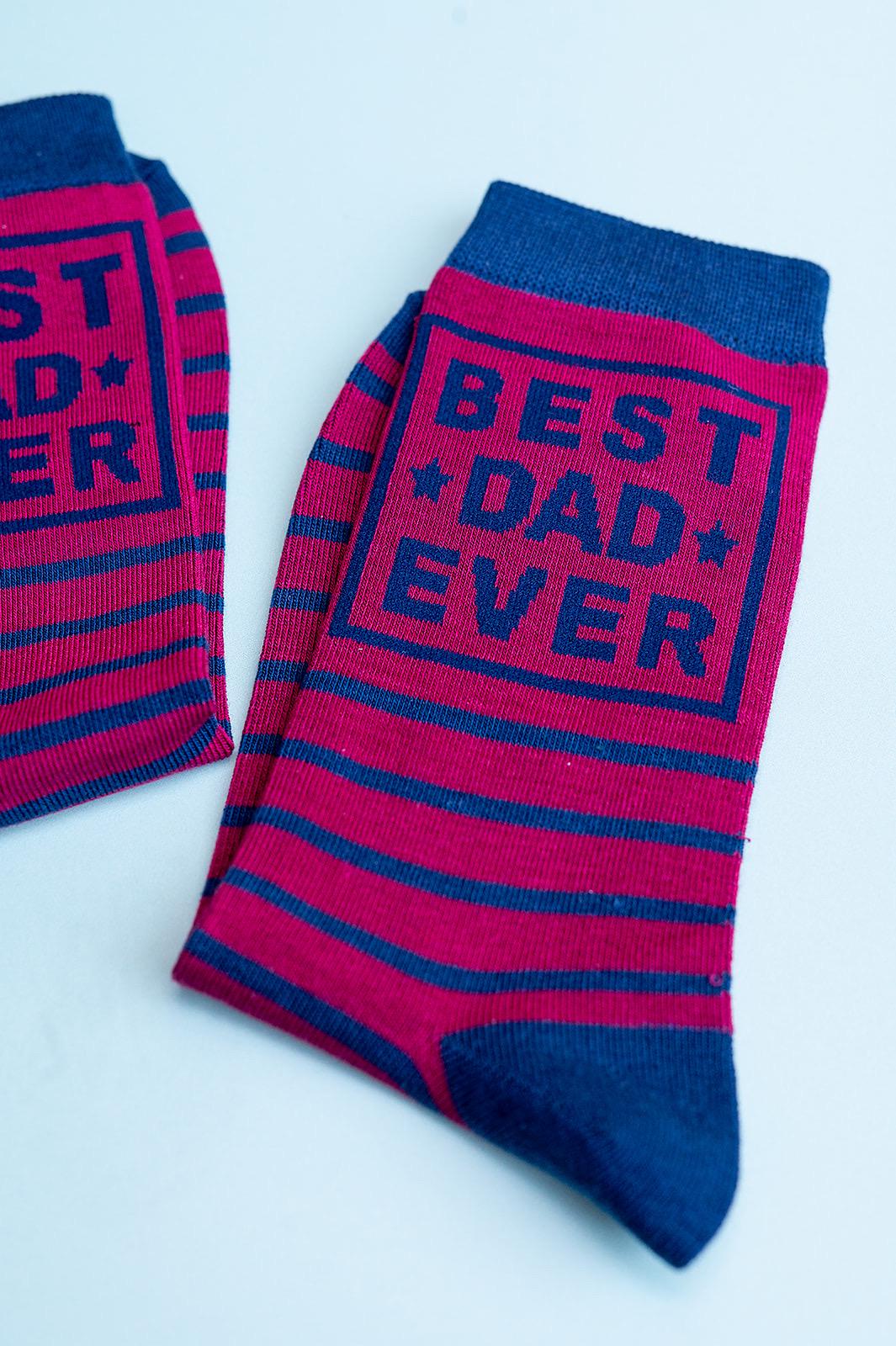 Best Dad Bamboo Socks Letterbox Gift with Free Personalised Gift Card