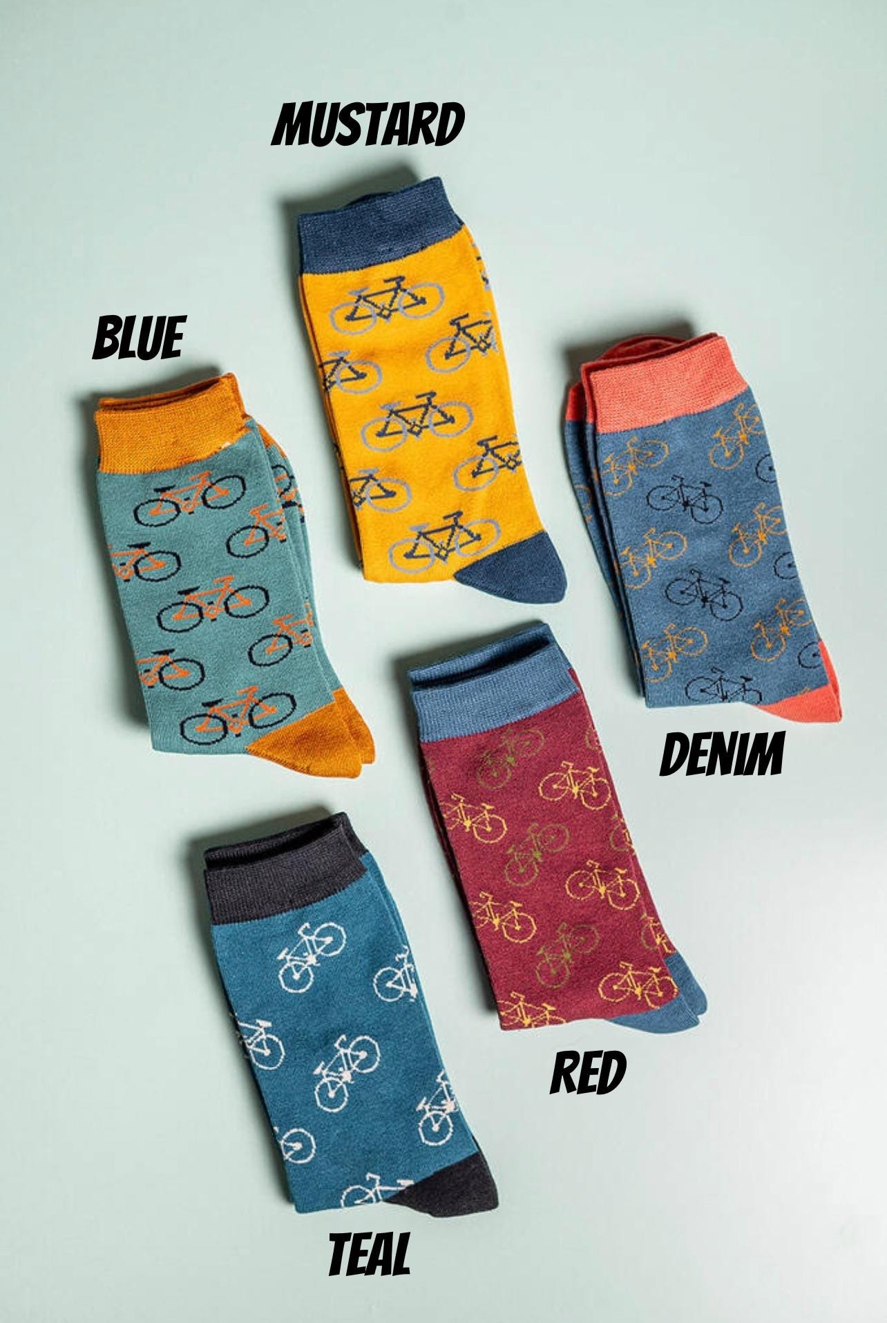 Cycling | Bikes Bamboo Socks Letterbox Gift Set – Eco Friendly Gift with Personalised Note