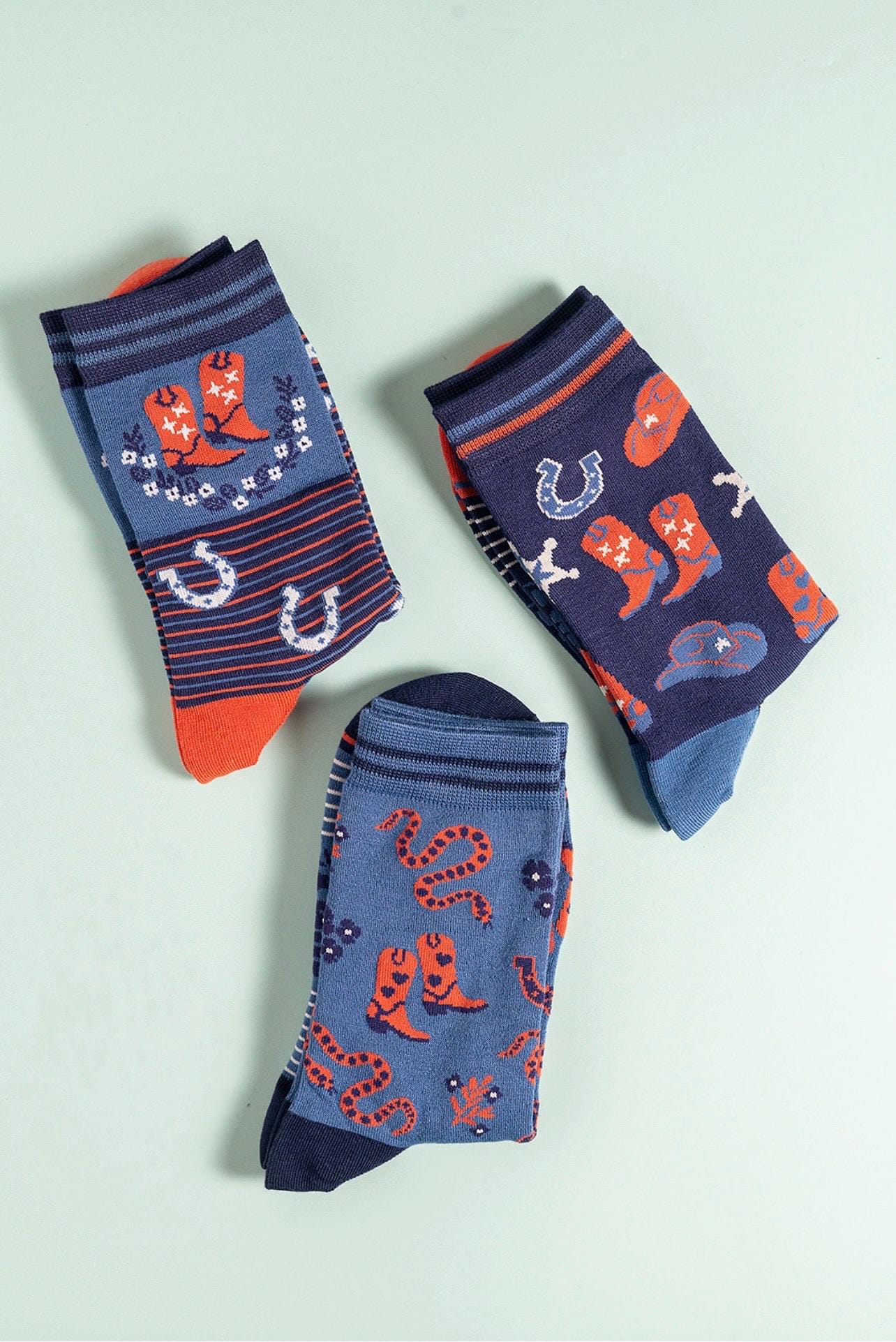 Cowgirl Bamboo Socks, Gift, Western Gift for Her, Secret Santa, Ladies | size 4-7