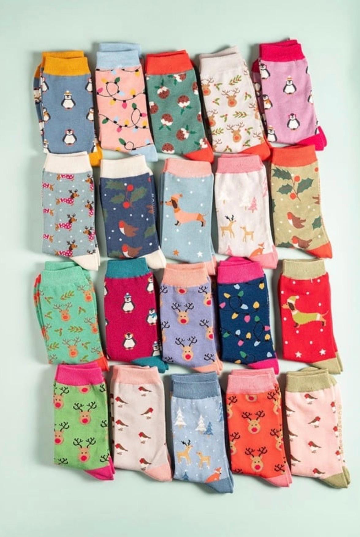 Christmas Bamboo Socks | Size 4-7 | Festive Socks
