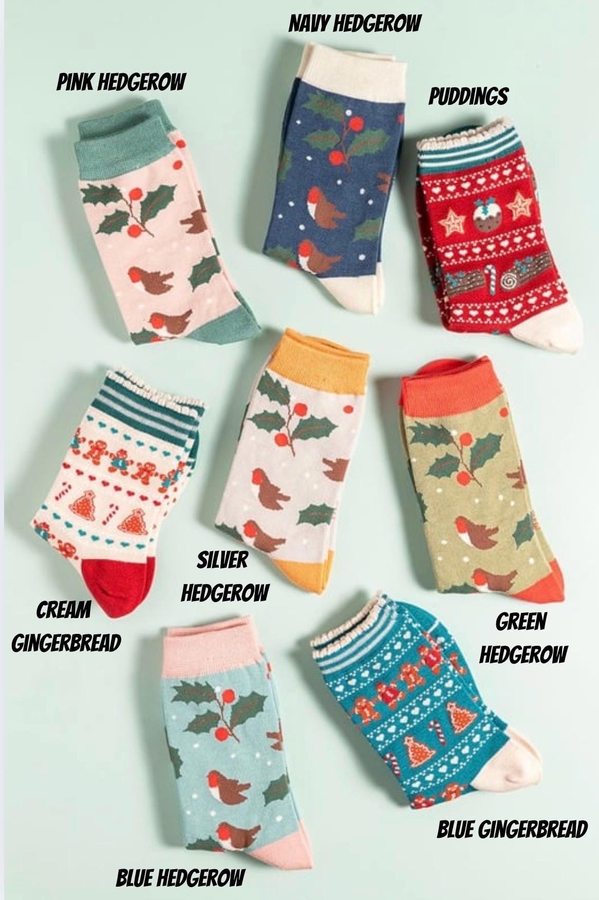 Christmas Bamboo Socks | Size 4-7 | Festive Socks