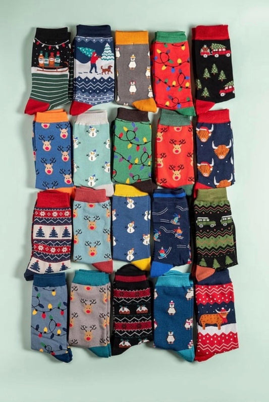 Christmas Bamboo Socks | Size 7-11 | Men’s Festive Socks