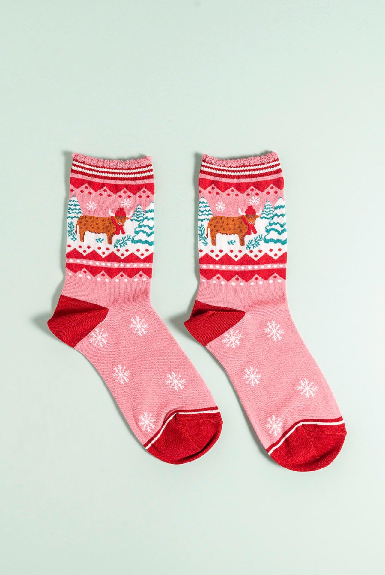Christmas Bamboo Socks | Size 4-7 | Festive Socks