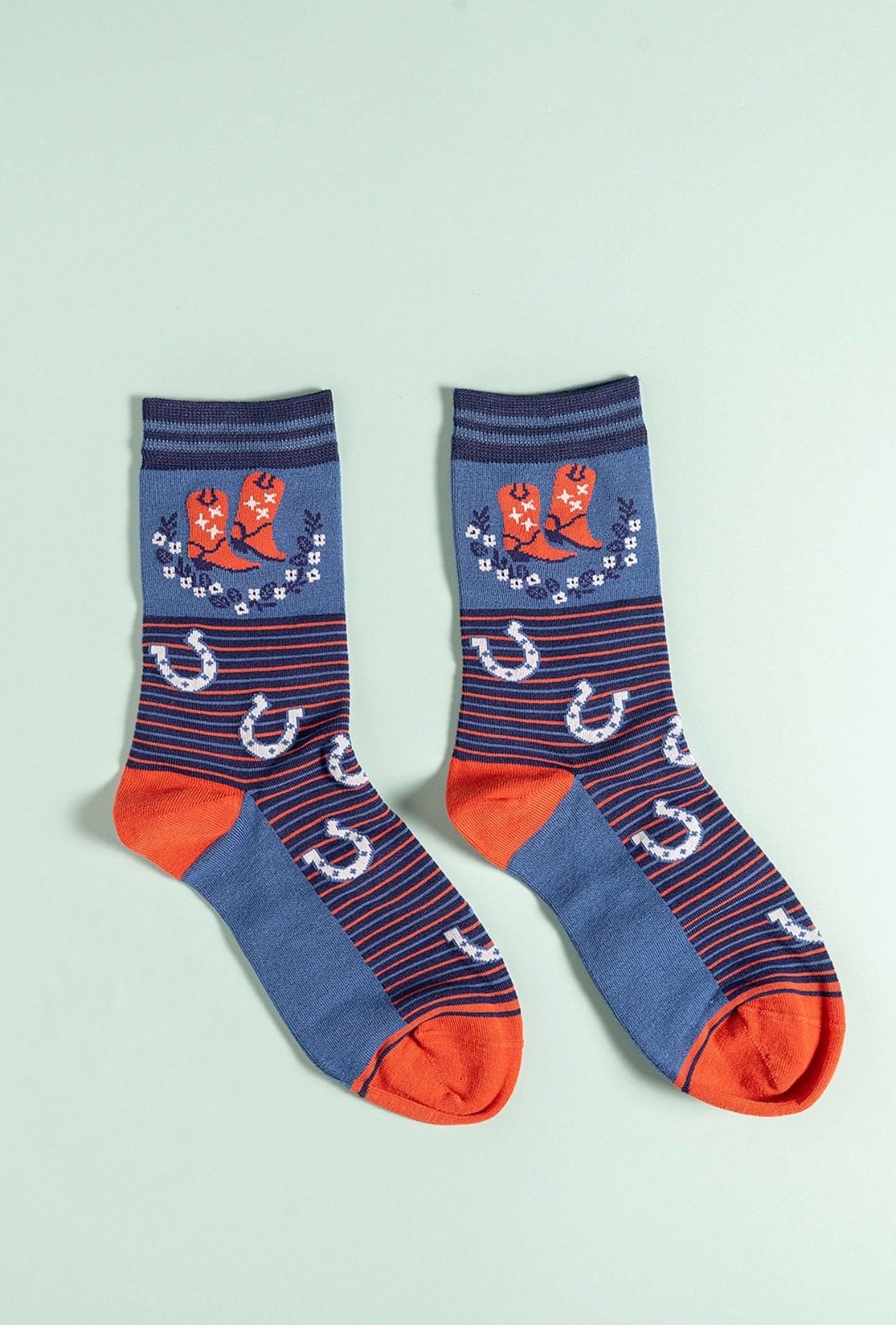 Cowgirl Bamboo Socks, Gift, Western Gift for Her, Secret Santa, Ladies | size 4-7
