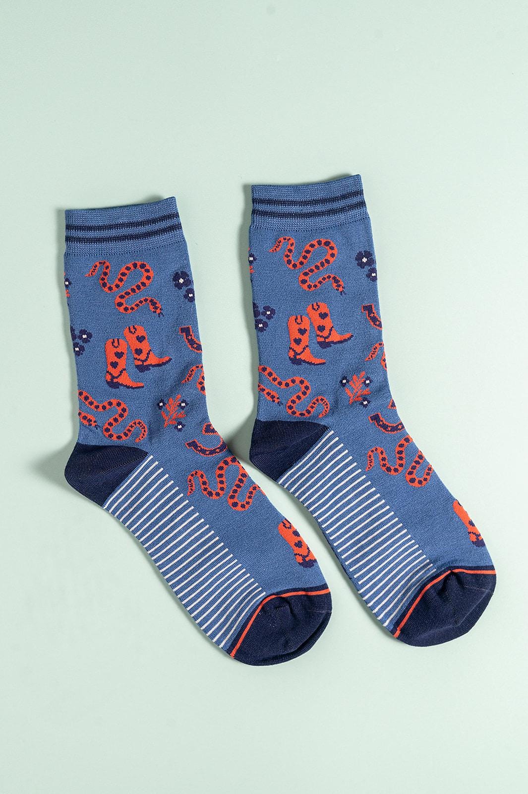 Cowgirl Bamboo Socks, Gift, Western Gift for Her, Secret Santa, Ladies | size 4-7