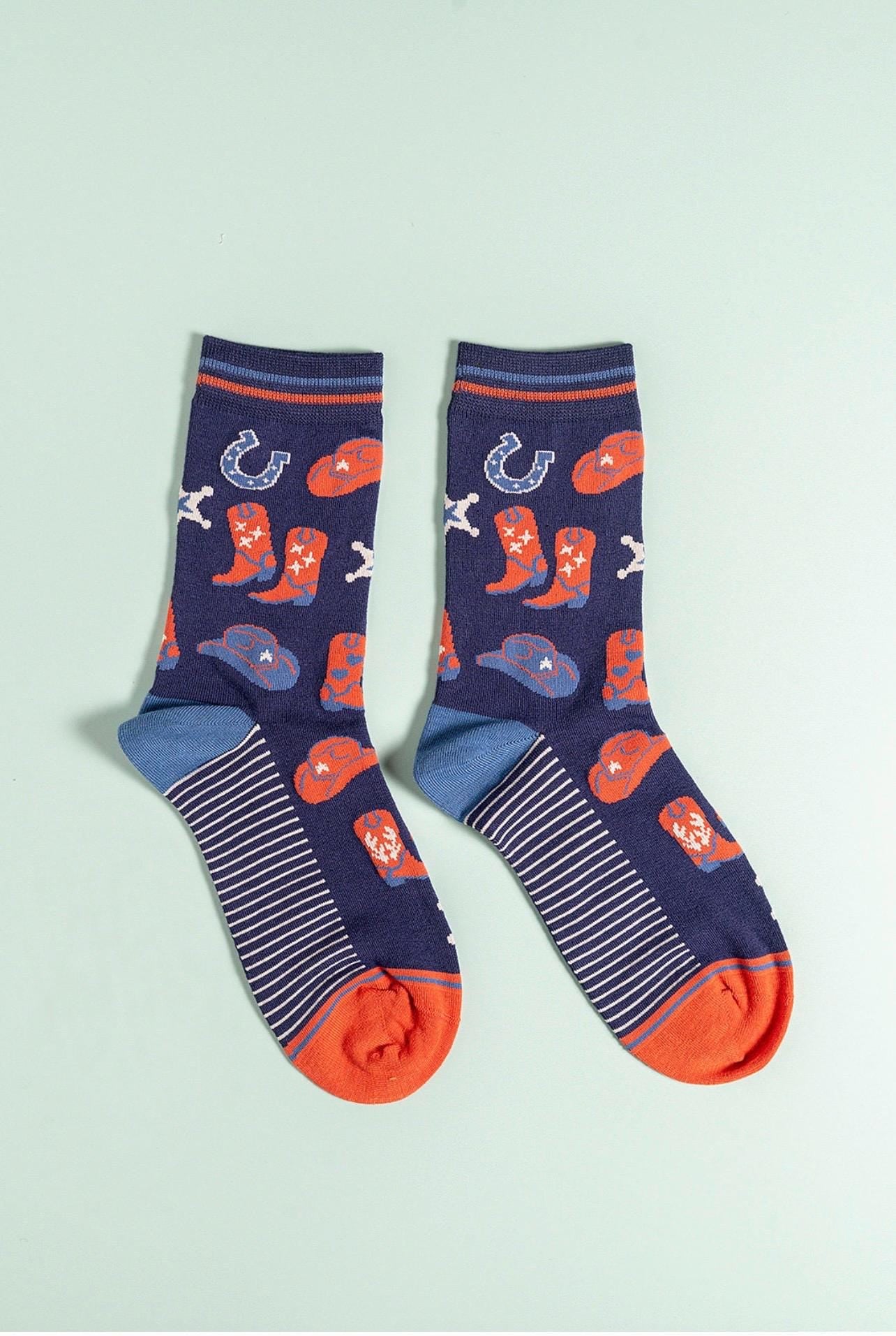 Cowgirl Bamboo Socks, Gift, Western Gift for Her, Secret Santa, Ladies | size 4-7