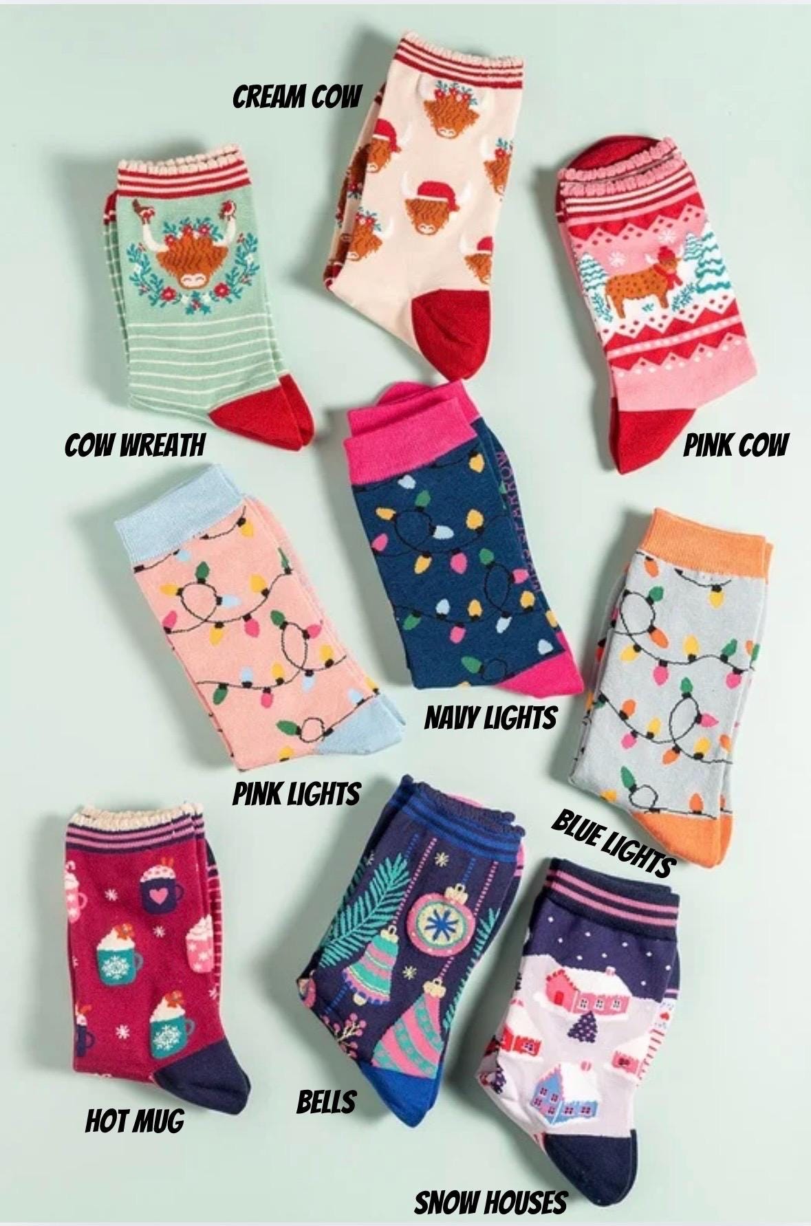 Christmas Bamboo Socks | Size 4-7 | Festive Socks