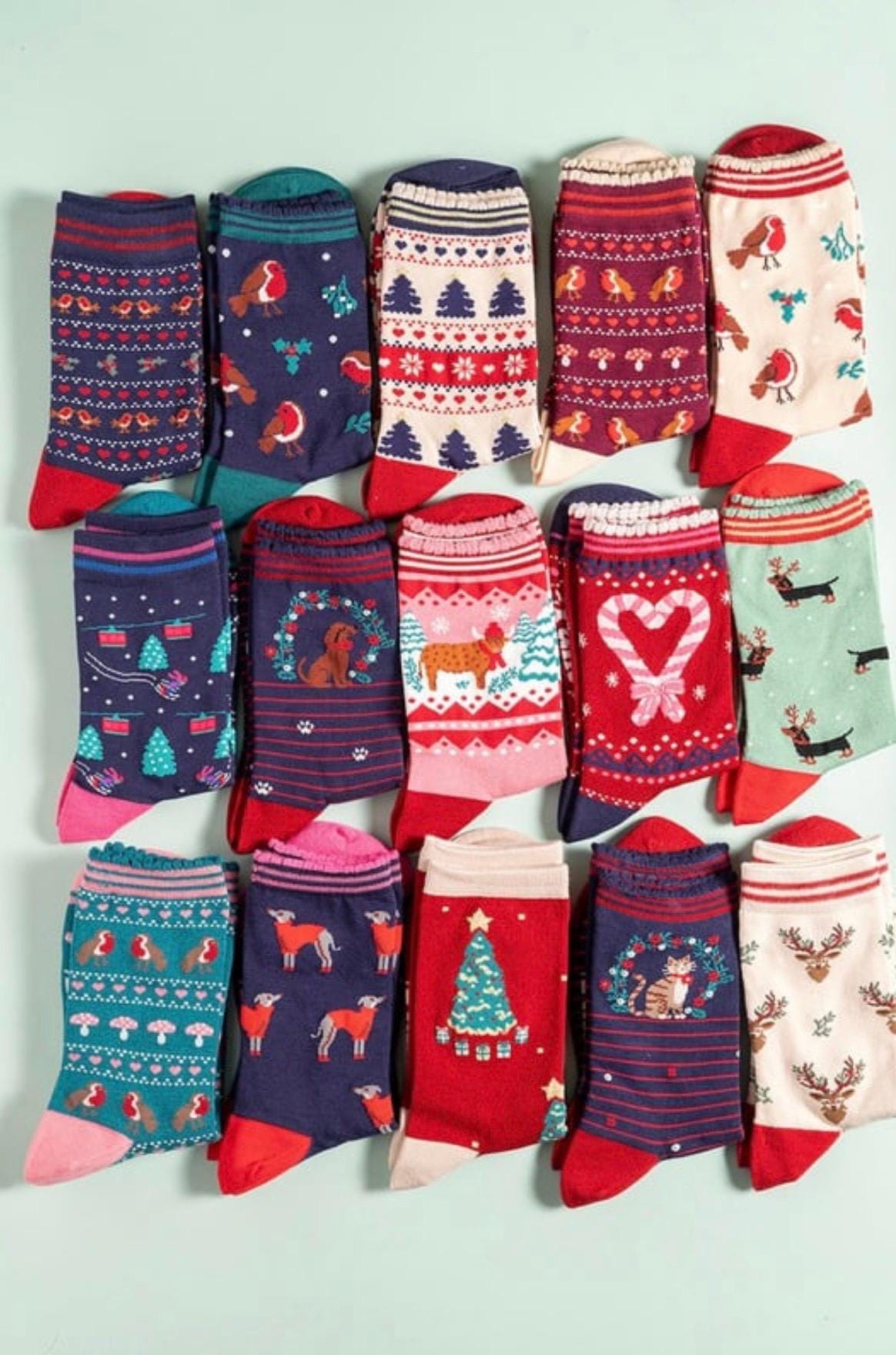 Christmas Bamboo Socks | Size 4-7 | Festive Socks