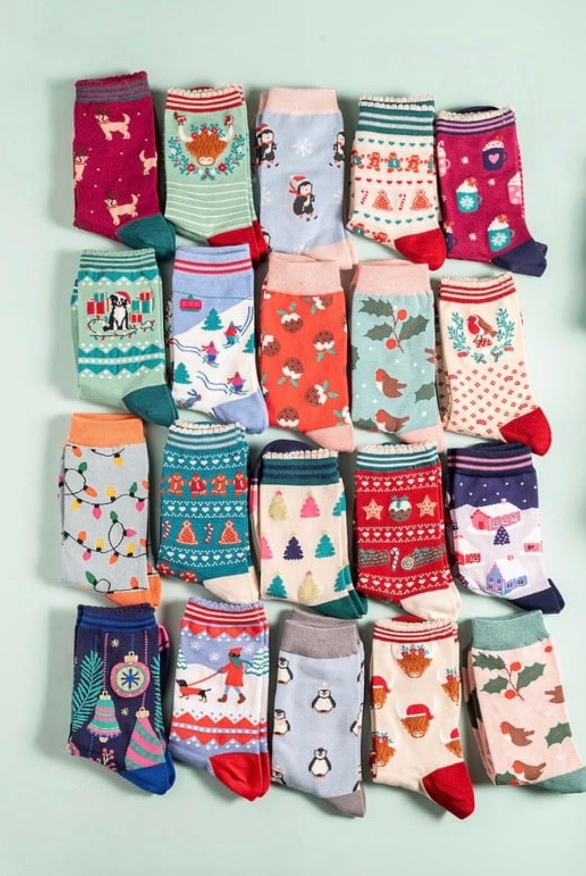Christmas Bamboo Socks | Size 4-7 | Festive Socks