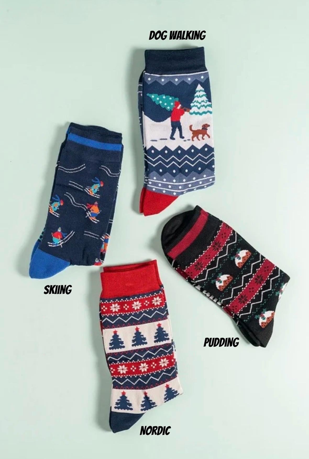 Christmas Bamboo Socks | Size 7-11 | Men’s Festive Socks