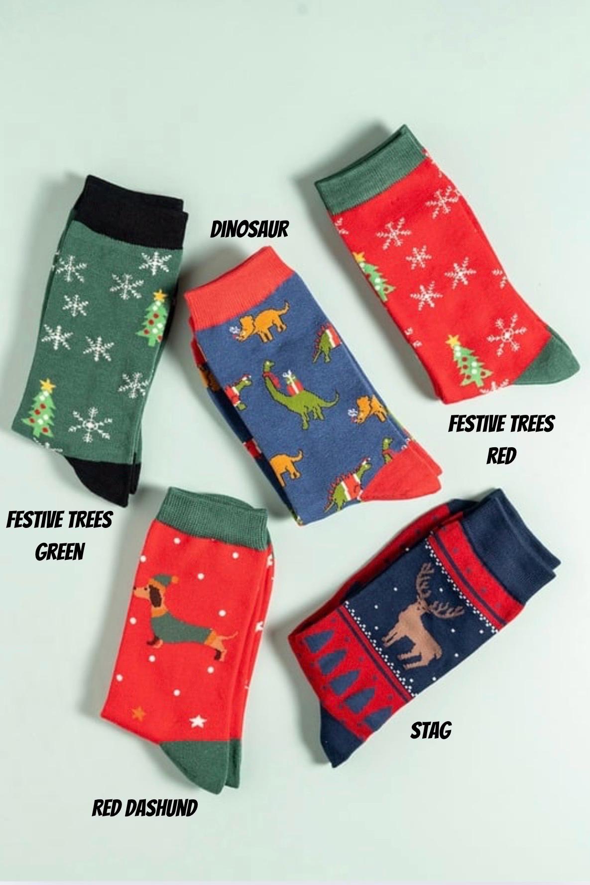 Christmas Bamboo Socks | Size 7-11 | Men’s Festive Socks