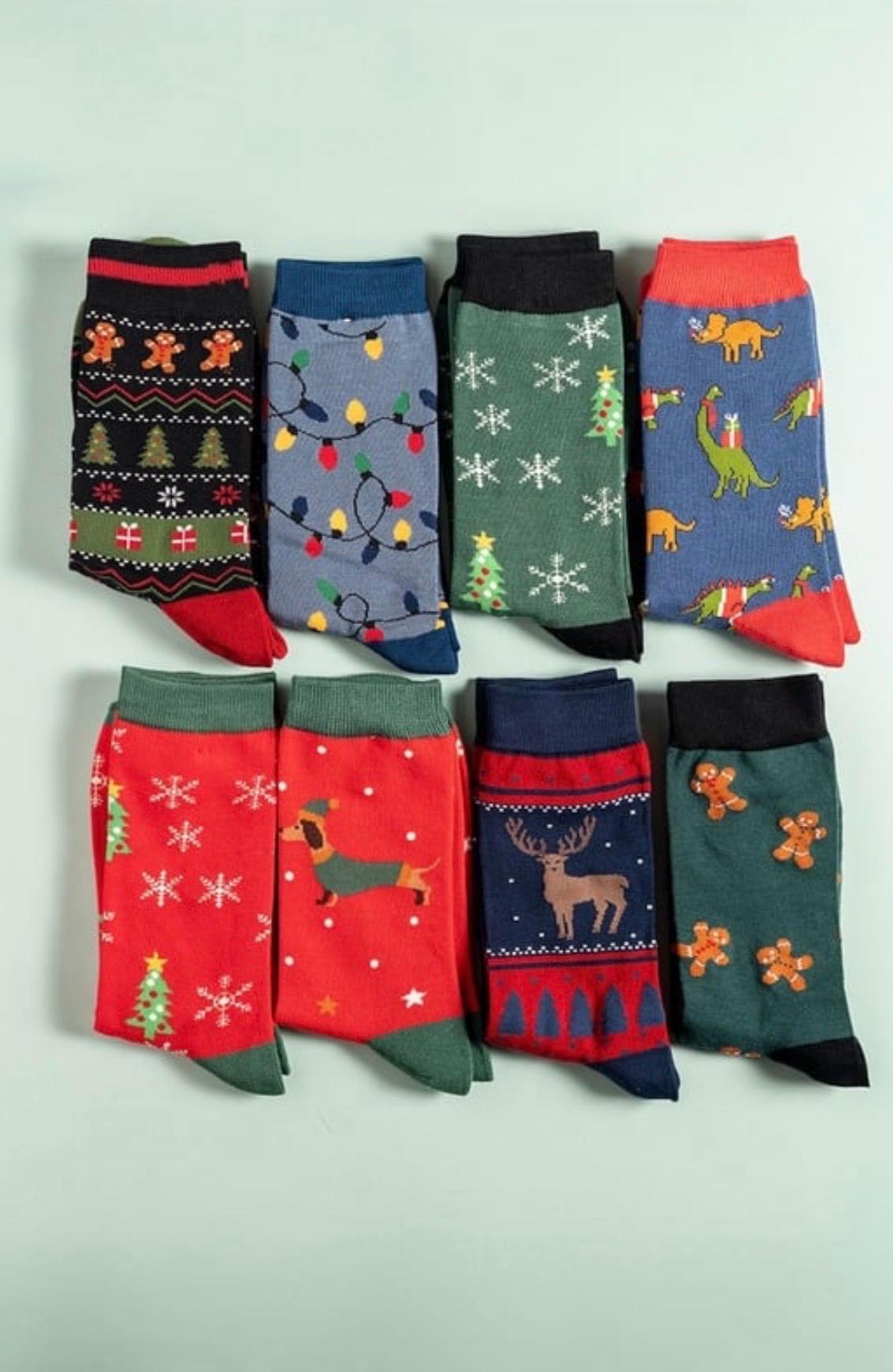 Christmas Bamboo Socks | Size 7-11 | Men’s Festive Socks