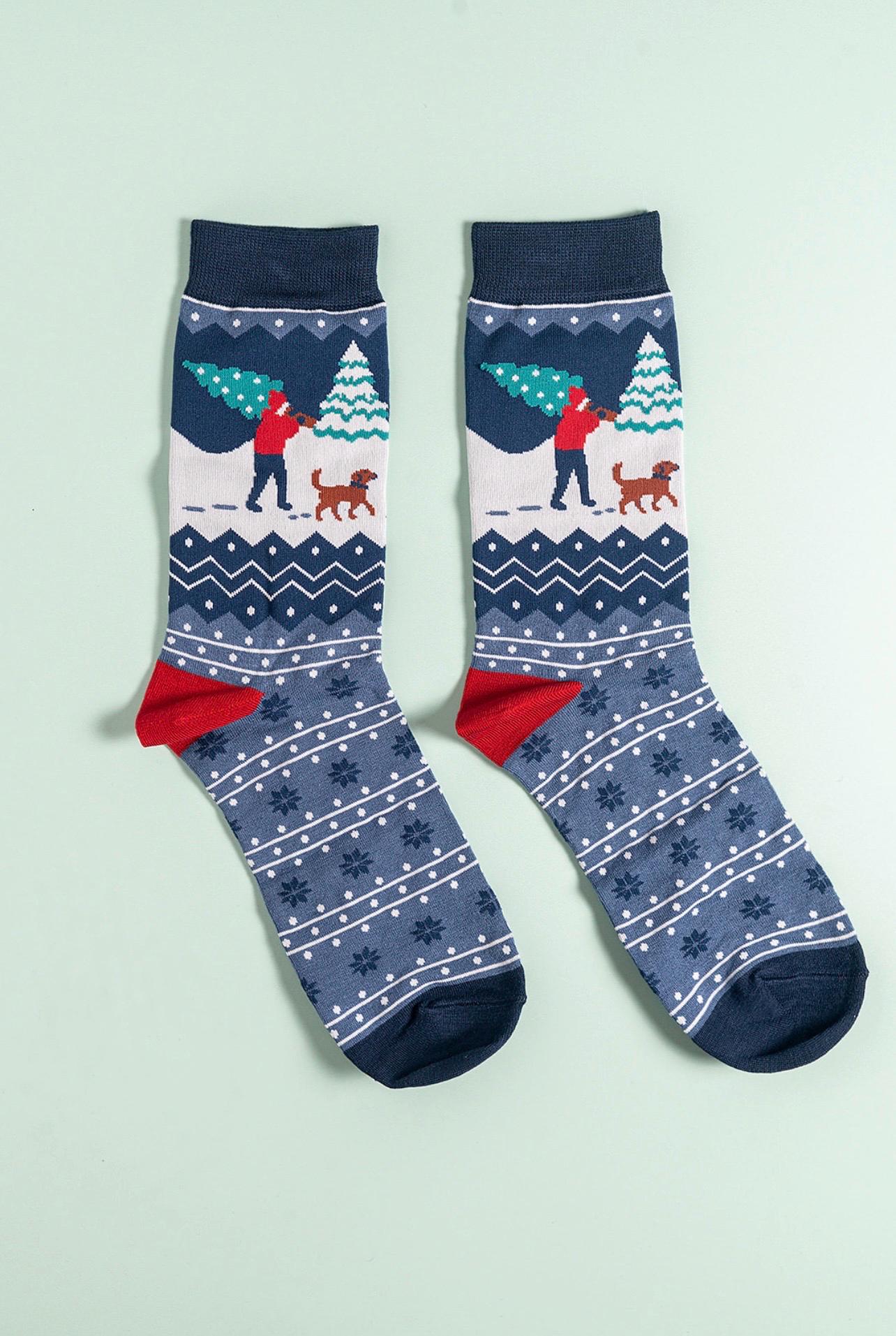 Christmas Bamboo Socks | Size 7-11 | Men’s Festive Socks