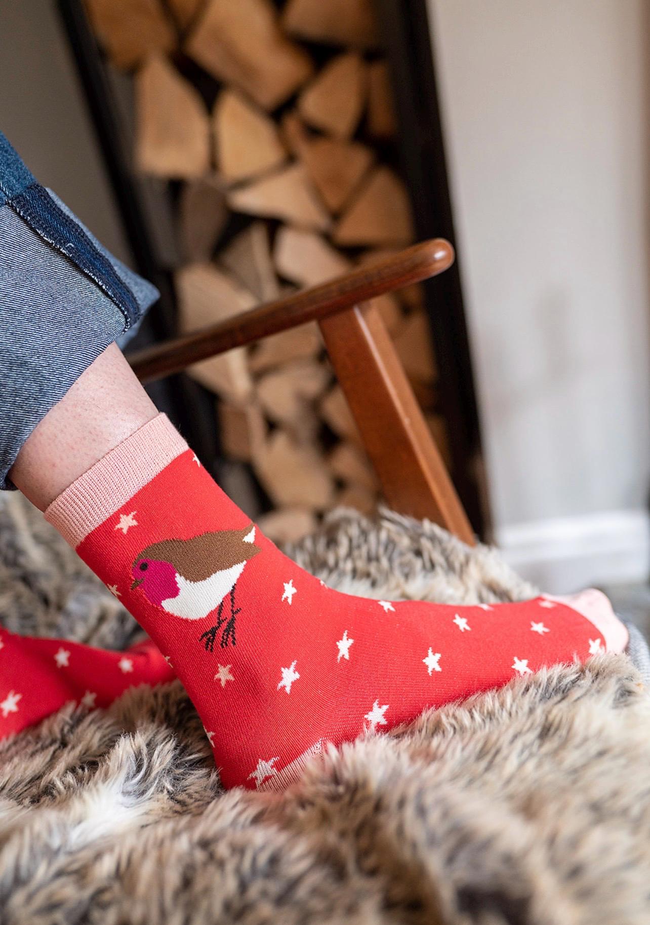 Christmas Bamboo Socks | Size 4-7 | Festive Socks