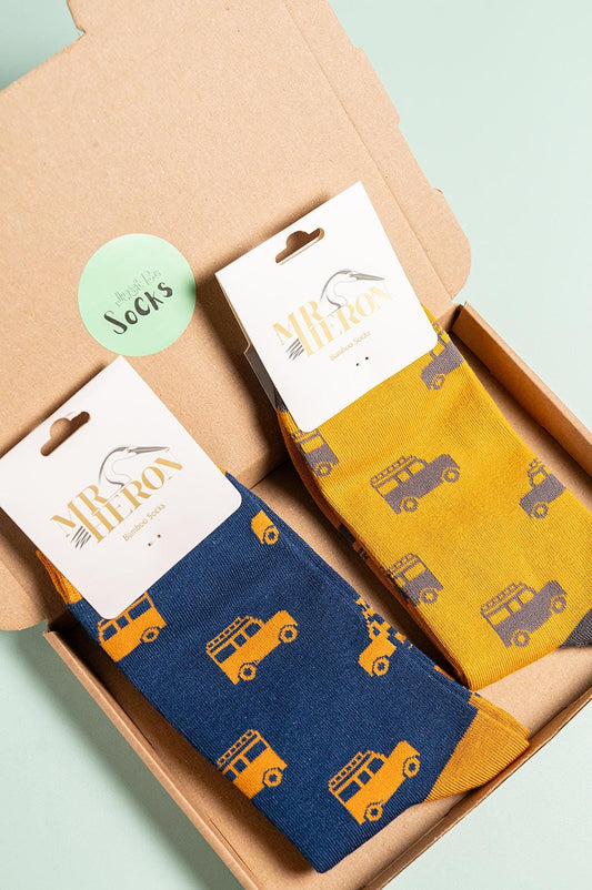 Land Rover Bamboo Socks Letterbox Gift Box | Size 7-11