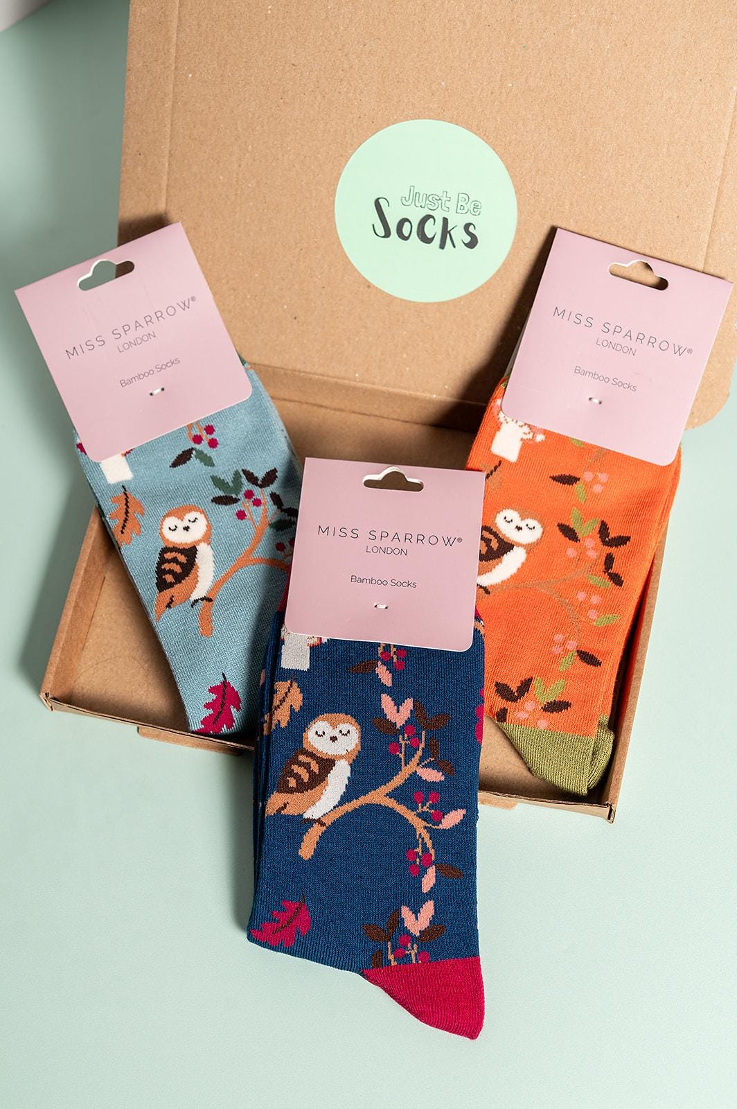 Ladies Owl Bamboo Letterbox Giftset