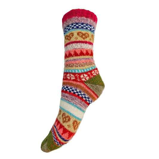 Multi Coloured Wool Blend socks